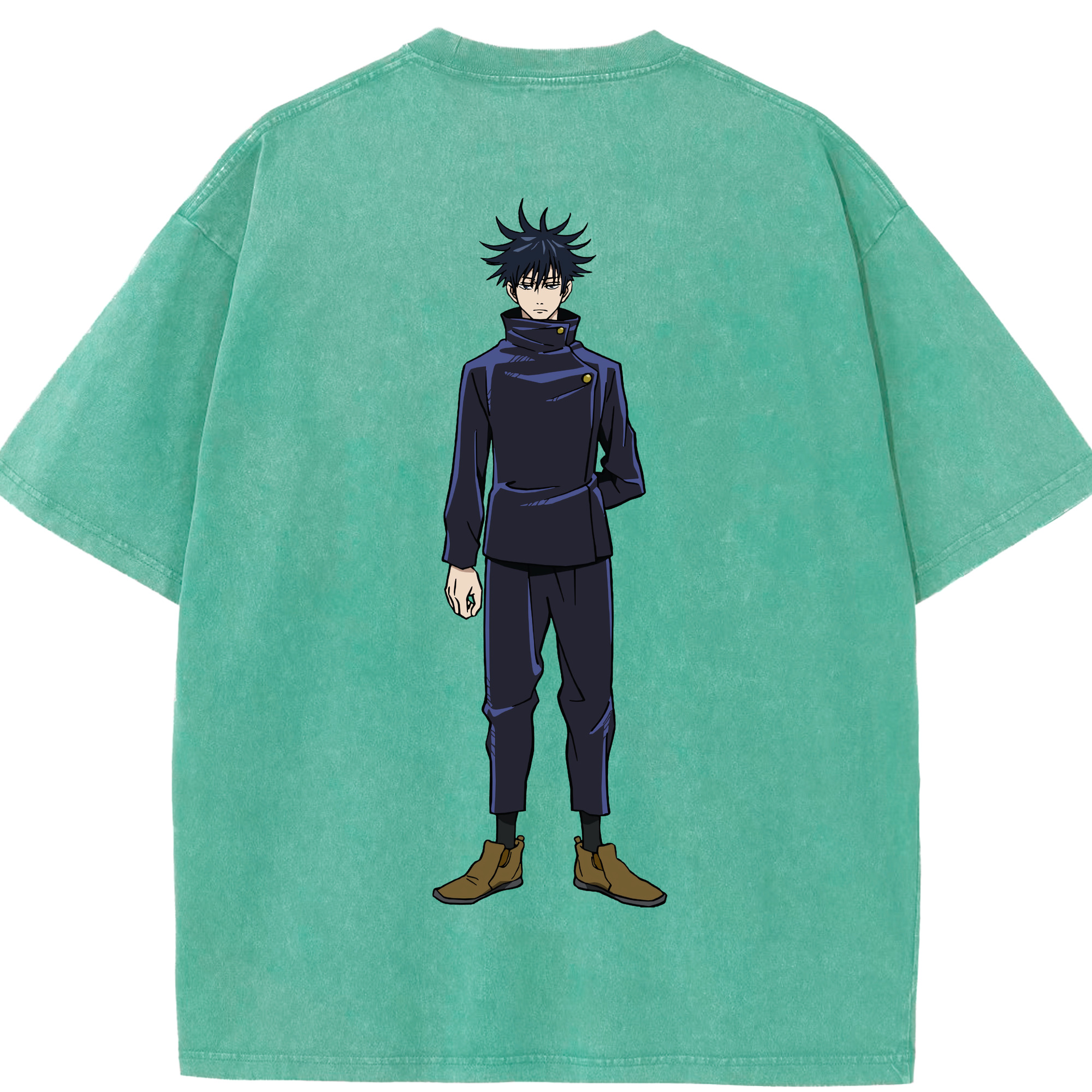 （画像用） 呪術廻戦 Jujutsu Kaisen 綿100% ヴィンテージ風 半袖Tシャツ（背面プリント）
